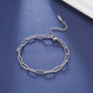 Skyrim Friendship Paperclip Link Chain Women Girls Stainless Steel Gold Color Bracelets 2025 Minimalist Jewelry Valentine Gift