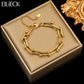 EILIECK 316L Stainless Steel Gold Color Geometric Bracelet For Women Girl Fashion New Holiday Gift Wrist Chain Jewelry Pulsera