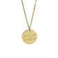 Simple Disc Pendant Necklace Stainless Steel Gold Plated Faith Over Fear Necklace Mind Over Matter Inspirational Jewelry Gift