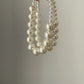 Vintage  Double Layer Pearl Choker Necklace
