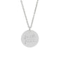 Simple Disc Pendant Necklace Stainless Steel Gold Plated Faith Over Fear Necklace Mind Over Matter Inspirational Jewelry Gift