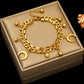 EILIECK 316L Stainless Steel Gold Color Geometric Bracelet For Women Girl Fashion New Holiday Gift Wrist Chain Jewelry Pulsera