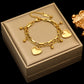 EILIECK 316L Stainless Steel Gold Color Geometric Bracelet For Women Girl Fashion New Holiday Gift Wrist Chain Jewelry Pulsera