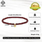 Rinntin Natural Black Spinel Chain Anklet for Women Fashion Silver 925 Summer Beach Foot Chain Garnet Anklets Jewelry SA48