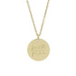 Simple Disc Pendant Necklace Stainless Steel Gold Plated Faith Over Fear Necklace Mind Over Matter Inspirational Jewelry Gift