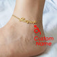 Custom Name Anklets for Women Stainless Steel Customized Ankle Bracelet On The Leg Jewelry Female Personalized Foot Chain Gift