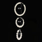 Pearl Earrings Set Small / Big Hoops Statement Pearls Earring Women Oversized Circle Earrings Ear Hoops Ear Rings Party Jewelry