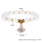 Women High-quality Beads Bracelet Natural Stone Gold Color Beads Bracelet Evil Eye Pendant Bracelets Women Healing Yoga Jewelry