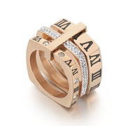 NumeralWomen's Ring-Available in Silver, Gold, Rose Gold or Silver)