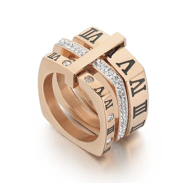 NumeralWomen's Ring-Available in Silver, Gold, Rose Gold or Silver)