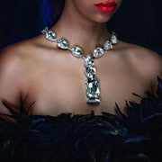 Crystal Pendant Statement Necklace