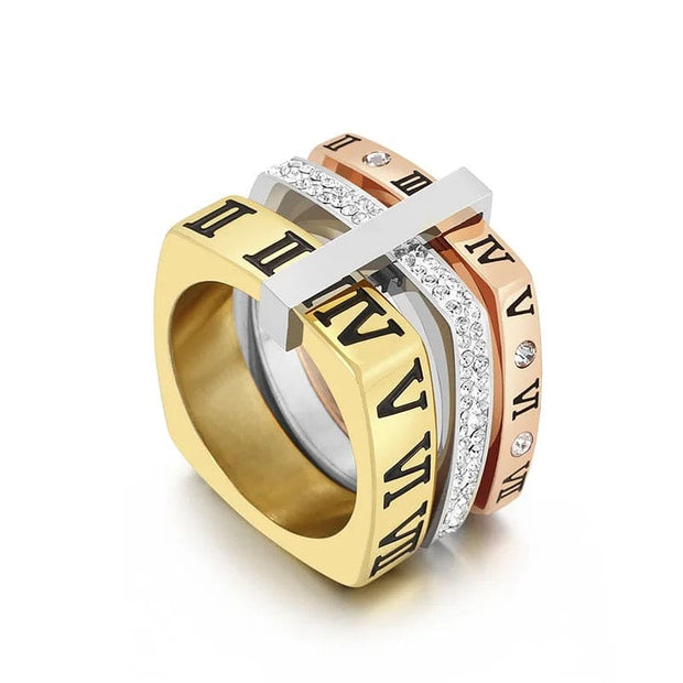 NumeralWomen's Ring-Available in Silver, Gold, Rose Gold or Silver)