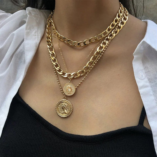 Gold Layered Women's Necklace