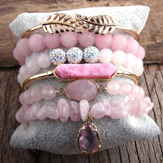 Bohemian Stone Bead Stackable Bracelets- Available In A Variety of Colors and Styles