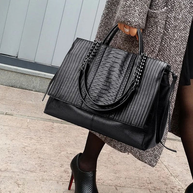 Luxury Crocodile Oversize Handbag
