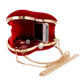 Heart Shaped  Handbagd-Available In Red  or Silver