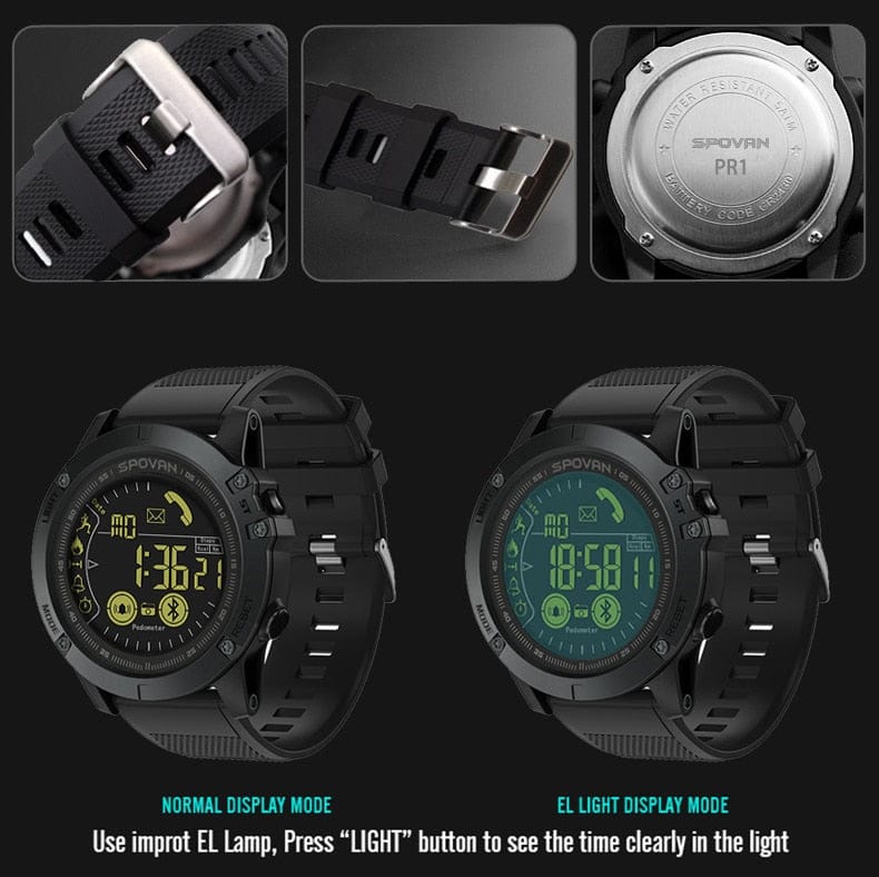 MNWT Smartwatch 33-month Standby Time 24h All-Weather Monitoring Smart Watch For IOS And Android