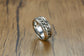 Meditation  Silver Men's Spinner Anxiety Ring