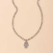 Dainty Hamsa Hand Women's Necklace
