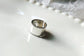 New Korean Style Worn Wide Glossy Silver PlatedWomen's Rings