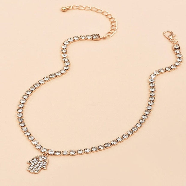 Dainty Hamsa Hand Women's Necklace
