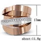 Women Interlaced Paved Zircon Crystal Stones  Ring