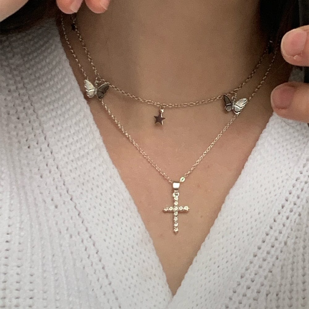 Simple Love Minimalist Cross Women's Necklace