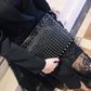 Black Spiked Women  Clutch Handbag