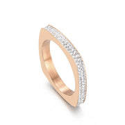 Square  Roman Numeral Women's Ring