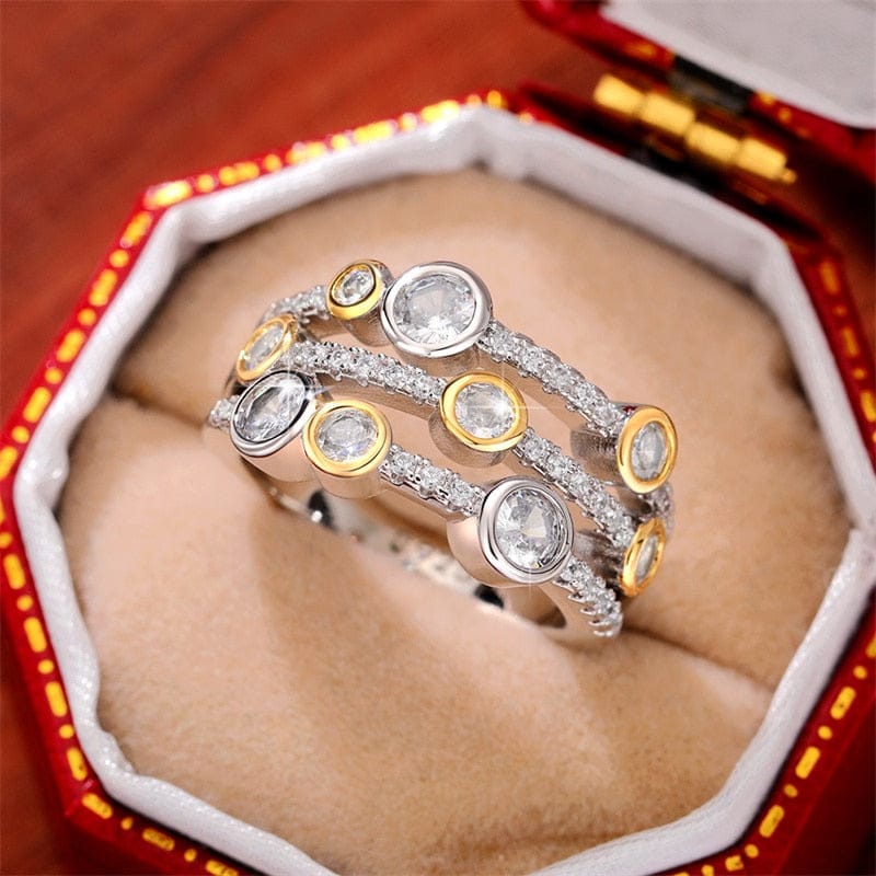 Vintage Two Tone Lavish Lux Women's Ring