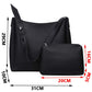 Claire  Black Tote Shoulder Bag  with mini bag