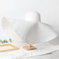 Summer 25cm Large Wide Brim Foldable Sun Hats For Women Oversized Sun Shade Hat Travel Straw Hat Lady UV Protection Beach Hat