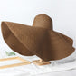 Summer 25cm Large Wide Brim Foldable Sun Hats For Women Oversized Sun Shade Hat Travel Straw Hat Lady UV Protection Beach Hat