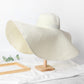 Summer 25cm Large Wide Brim Foldable Sun Hats For Women Oversized Sun Shade Hat Travel Straw Hat Lady UV Protection Beach Hat