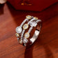 Vintage Two Tone Lavish Lux Women's Ring