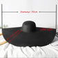 Summer 25cm Large Wide Brim Foldable Sun Hats For Women Oversized Sun Shade Hat Travel Straw Hat Lady UV Protection Beach Hat