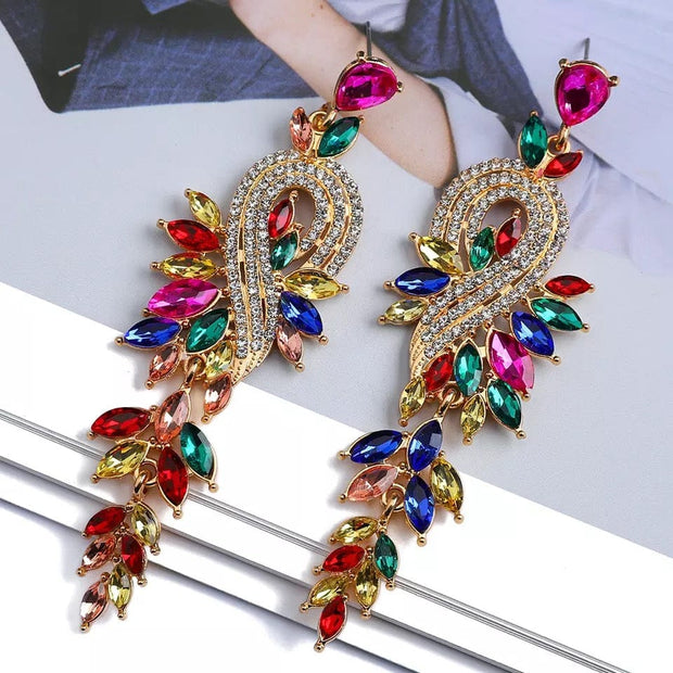 Multi Color Dangle aearrings