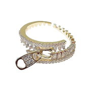 Double Buckle Design Adjustable  GoldRing