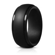 9mm BLack Unisex Wedding Band