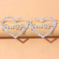 Bling Custom Heart Earrings