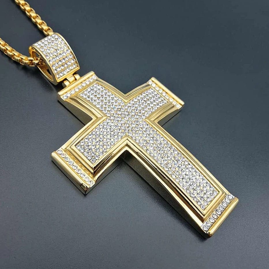 Big Cross Pendant with Necklace
