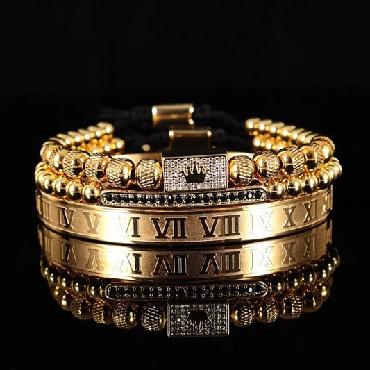 Luxury Gold Crown Men's Bracelet