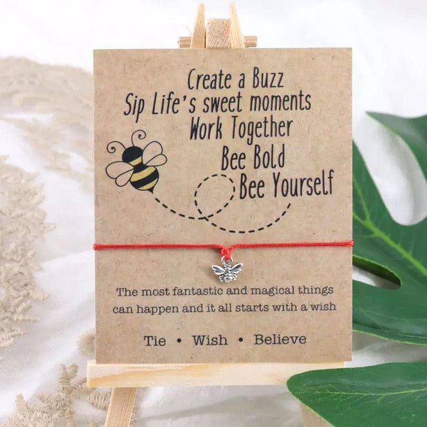 Be Happy Bee Honey Wish Bracelet