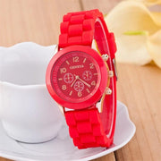 Silicone Red Women's Watch