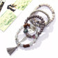 Lava Stone Boho Style Beaded Bracelet