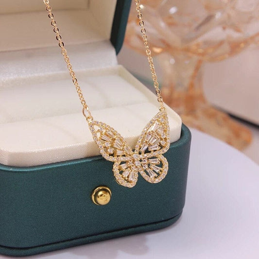 Gold Butterfly Necklace