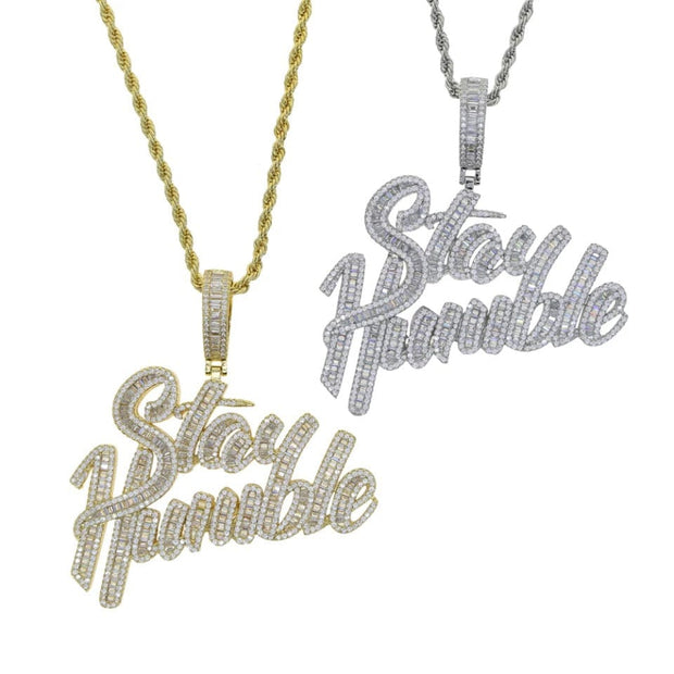 Stay Humble Blinged Out Necklace