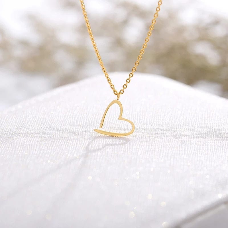 Heart Necklace  (Available in Gold or Silver