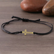 Hollow Cross Hand Braided Adjustable Bracelet