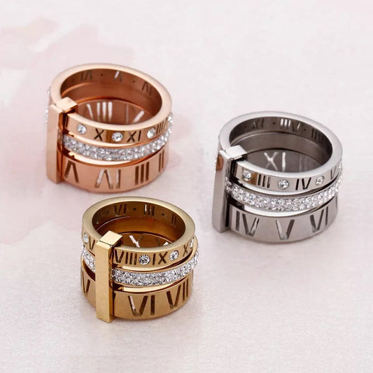 NumeralWomen's Ring-Available in Silver, Gold, Rose Gold or Silver)